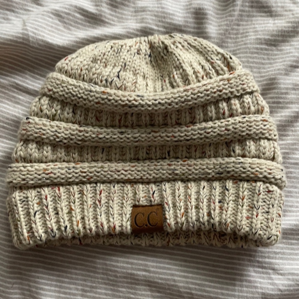 C.C Beanie With Ponytail Hole